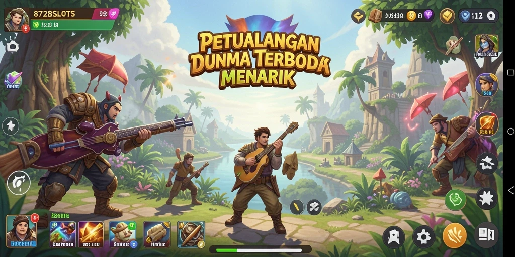 Menampilkan gameplay petualangan dunia terbuka yang menarik di 8728SLOTS.