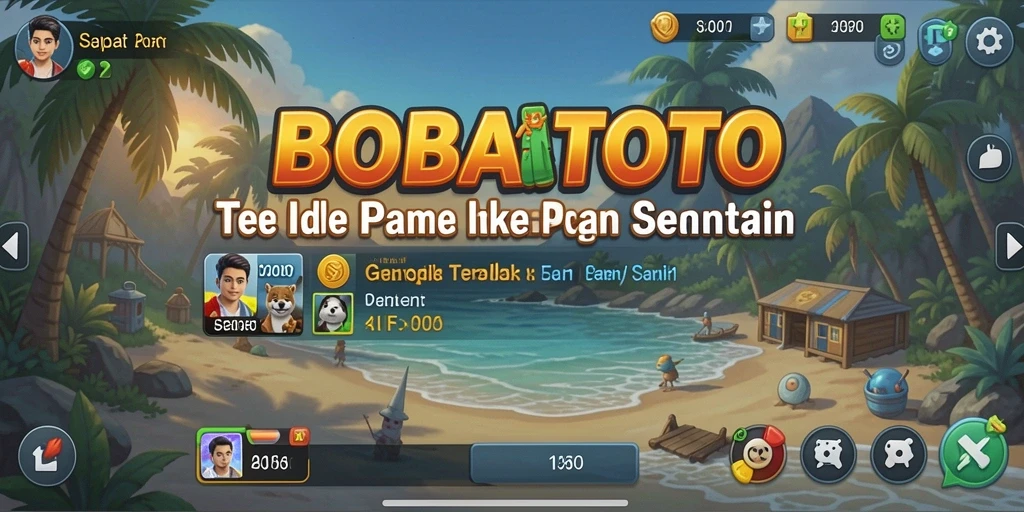 Screenshot gameplay BOBATOTO menampilkan petualangan santai dan strategis.