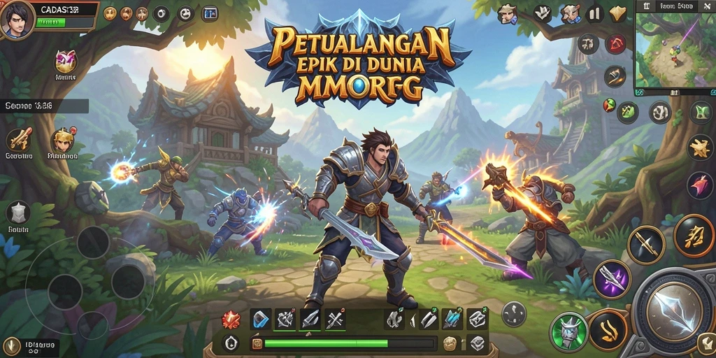 Tampilan menarik dari gameplay petualangan MMORPG CADAS138.