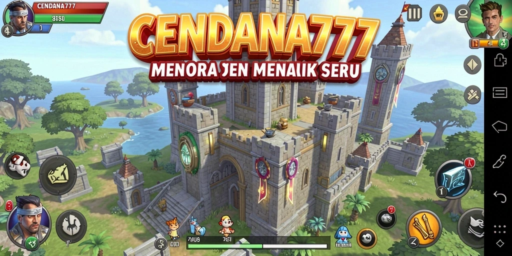 Tampilan gameplay menara pertahanan yang intens dan strategis.