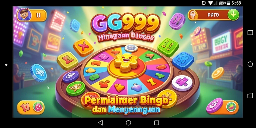 Gameplay seru bermain Bingo di GG999 dengan berbagai fitur.
