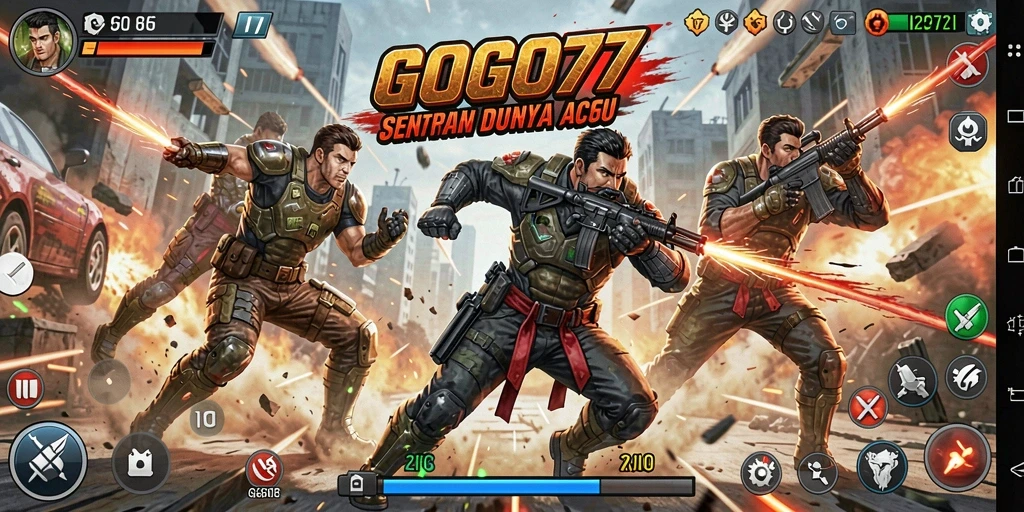 Tampilan gameplay GOGO77 yang penuh aksi dan seru.