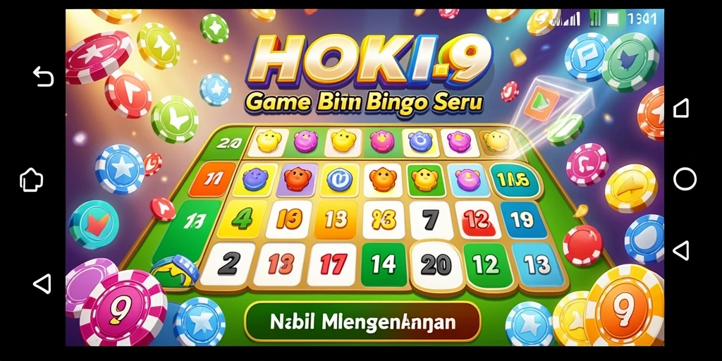 Tampilan utama gameplay HOKI9 dengan suasana Bingo yang seru.