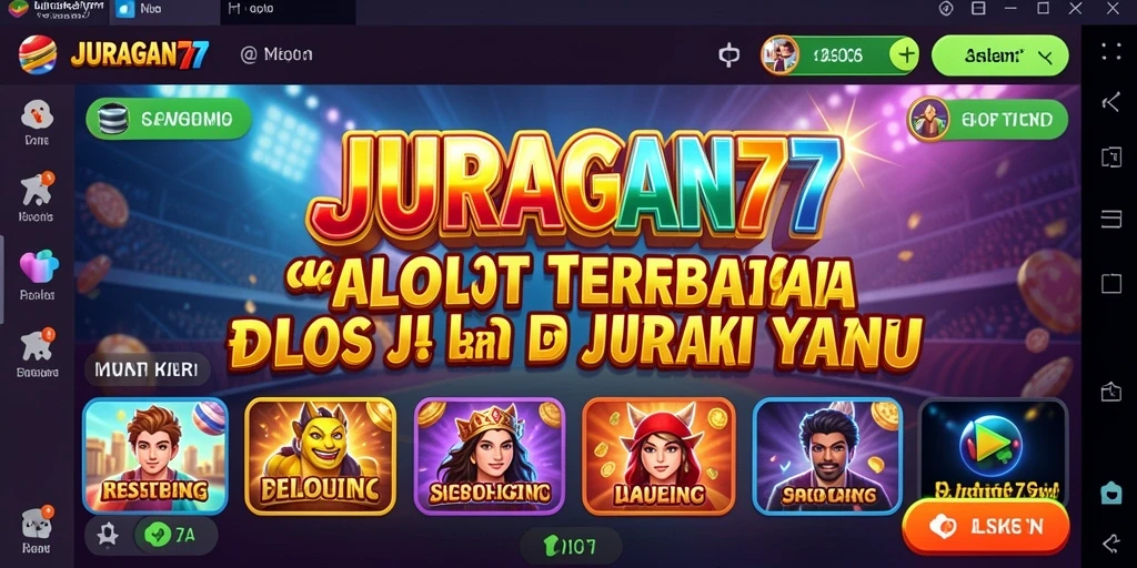 Tampilan menarik gameplay JURAGAN77 dengan efek visual menawan.