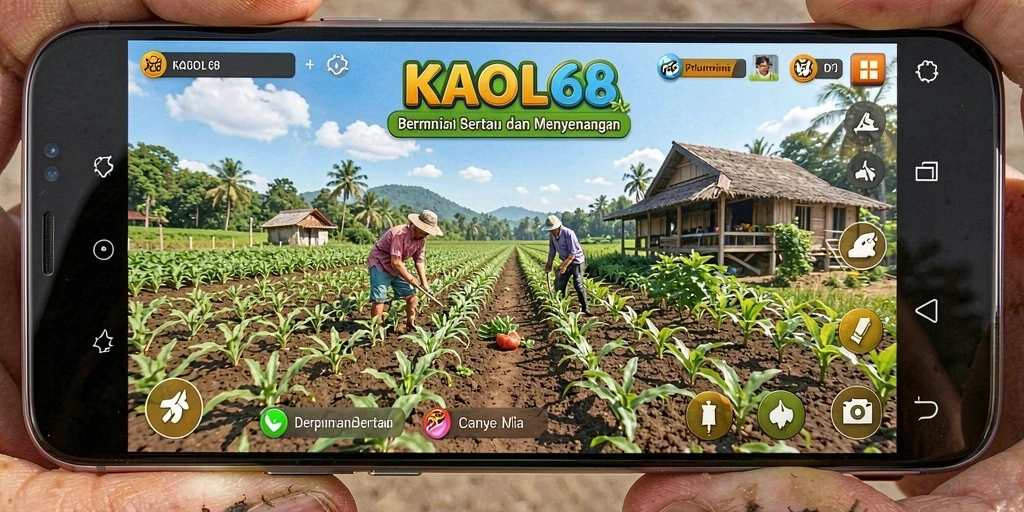 Tangkapan layar menunjukkan gameplay menarik dalam bertani.