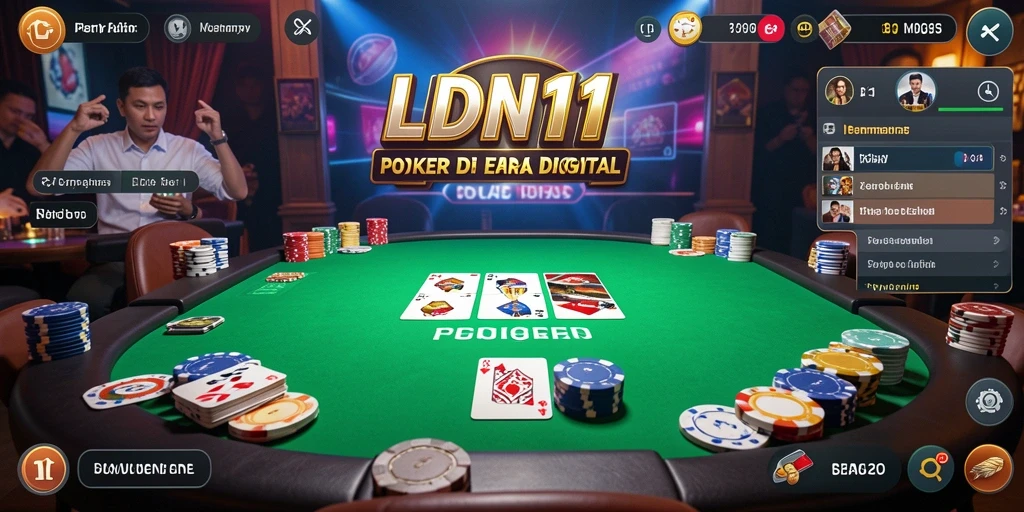 Tampilan aksi permainan Poker mendebarkan di LDN11.