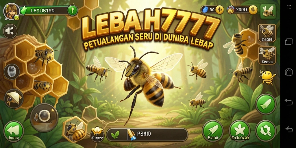 Tampilan gameplay LEBAH777 yang penuh warna dan menakjubkan.
