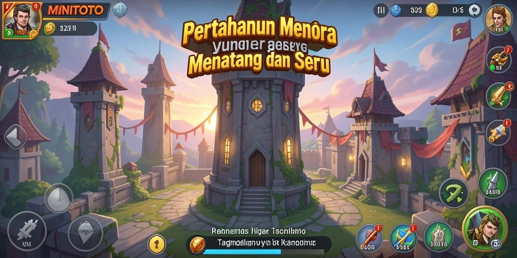 Gameplay seru Tower Defense dengan berbagai menara dan musuh.