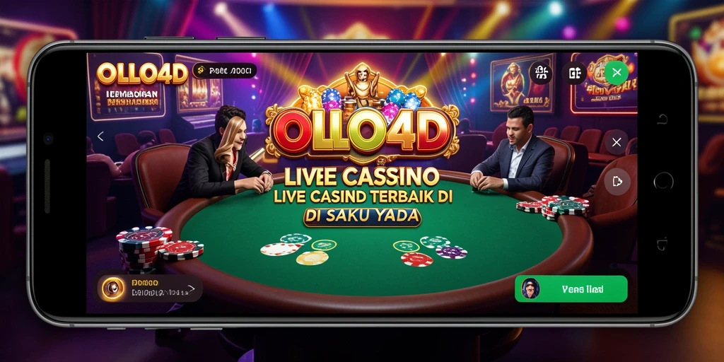 Tampilan gameplay Live Casino yang mendebarkan dan realistis di OLLO4D.