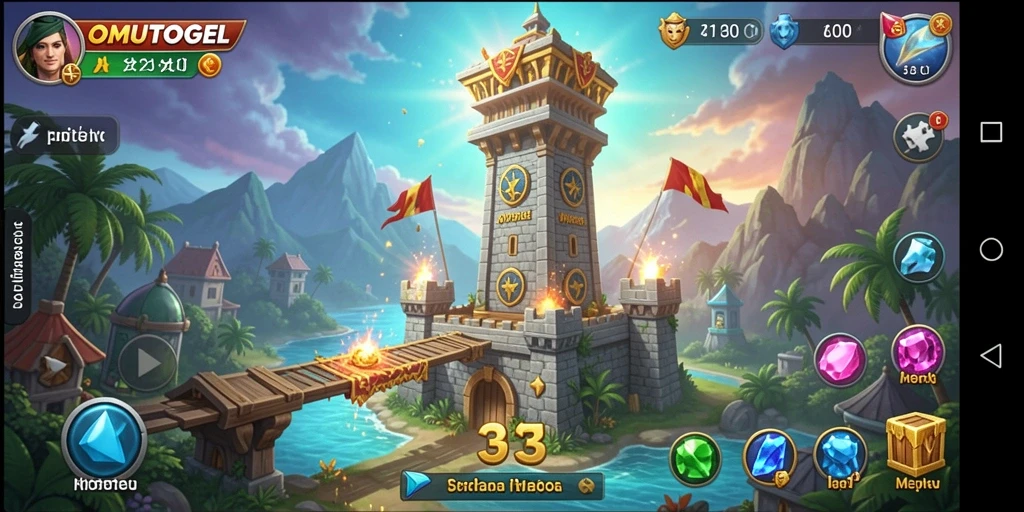 Gameplay menara pertahanan yang mendebarkan dan menantang.