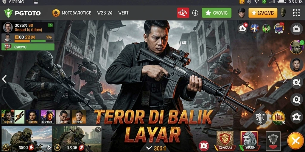 Screenshot menampilkan suasana mencekam dalam gameplay PGTOTO.
