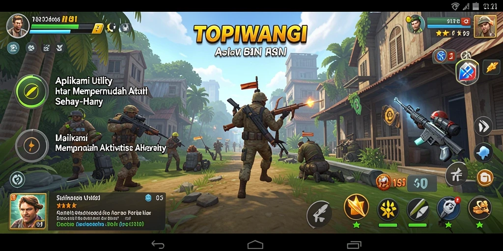 Screenshot utama TOPIWANGI menampilkan tampilan antarmuka aplikasi Utility.